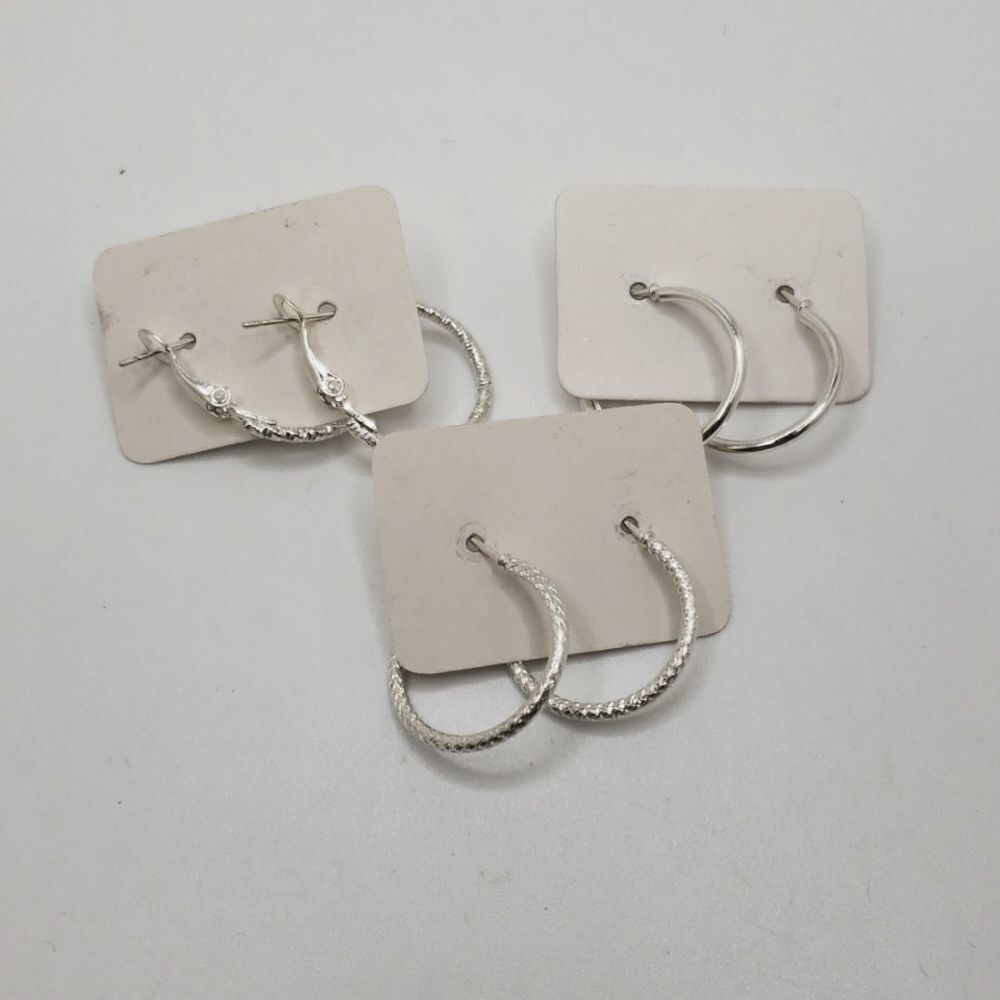 Small Silver hoop Earrings minimalist  jewelry